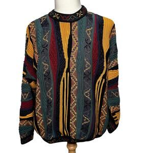 Tundra sweater Canada 3D chunky Coogi style Cosby cotton hip hop biggie L
